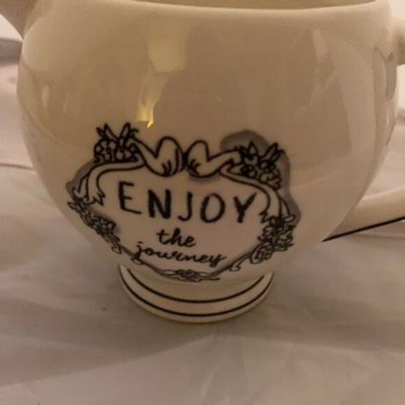 Katie & Mandy Enjoy The Journey Creamer Cream Pitcher - Picture 4 of 10